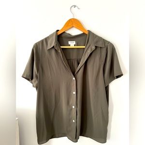 J.Crew Short-Sleeve Button-Up Top NWOT